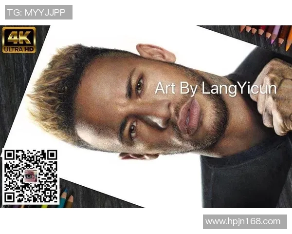 足球明星内马尔的艺术魅力油画作品展现足球与艺术的完美结合